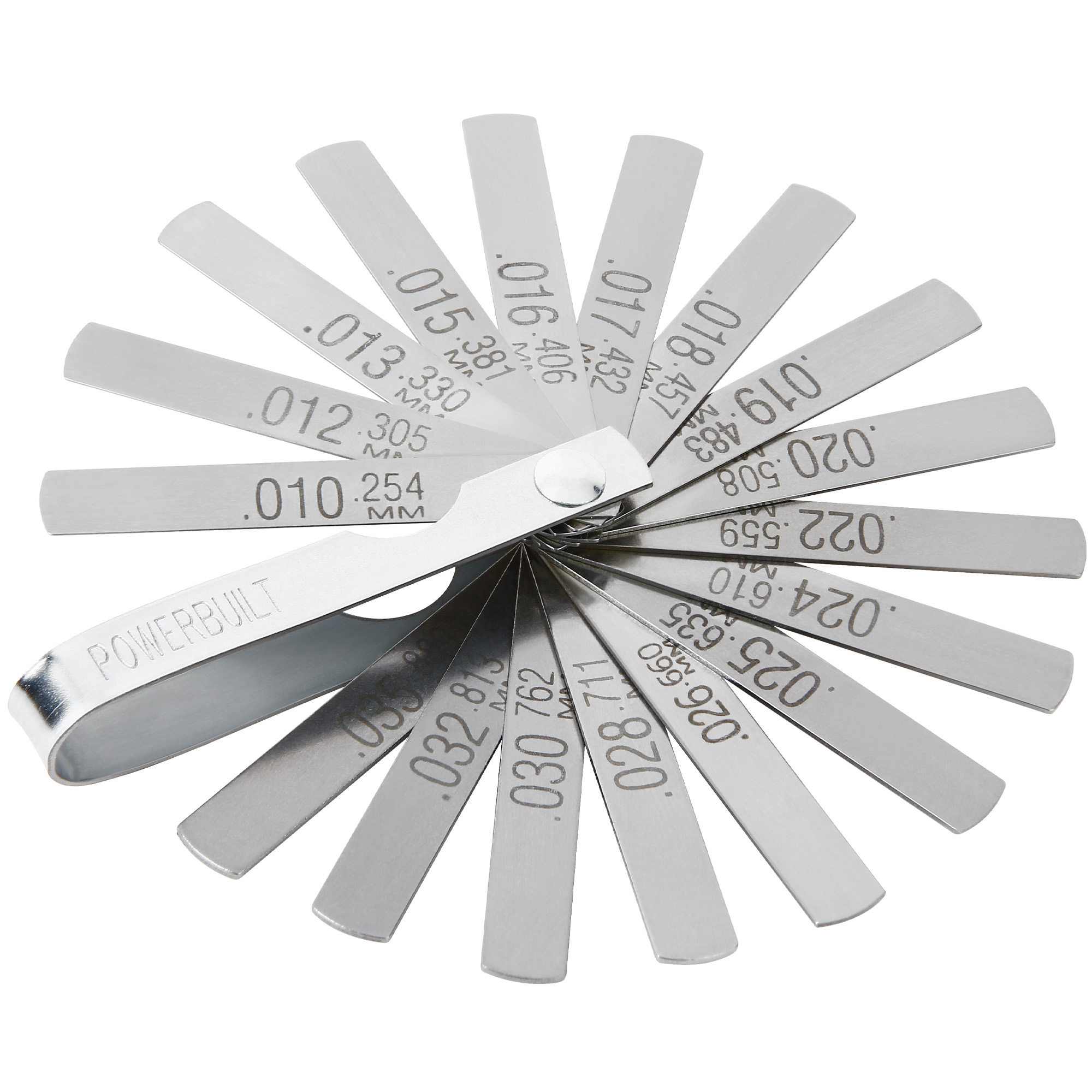 Powerbuilt 17 Blade Mini Feeler Gauge 648520M