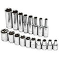thumbnail image 1 of Powerbuilt 18 Piece 1/4 Inch Drive SAE Socket Set - 941536, 1 of 3