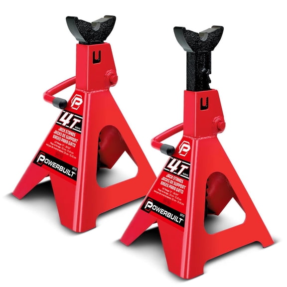 Powerbuilt 2 Piece 4 Ton 8000 Pound Jack Stands - 647529