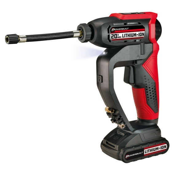Powerbuilt 20V Lithium-Ion Cordless Tire Inflator - 240215