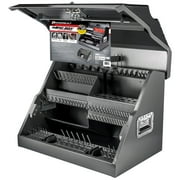 Powerbuilt 26 Inch Rapid Box Slant Front Toolbox with Tool Magnets - Gray - 240102