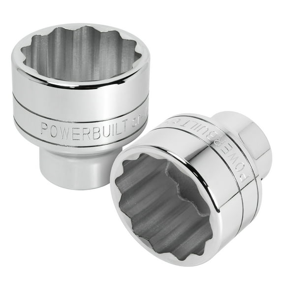 Powerbuilt 3/4 Inch Drive x 2-1/4 Inch 12 Point Shallow Socket - 643222