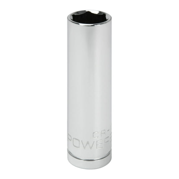 Powerbuilt 3/8 Inch Drive x 1/2 Inch 6 Point Deep Socket - 641202