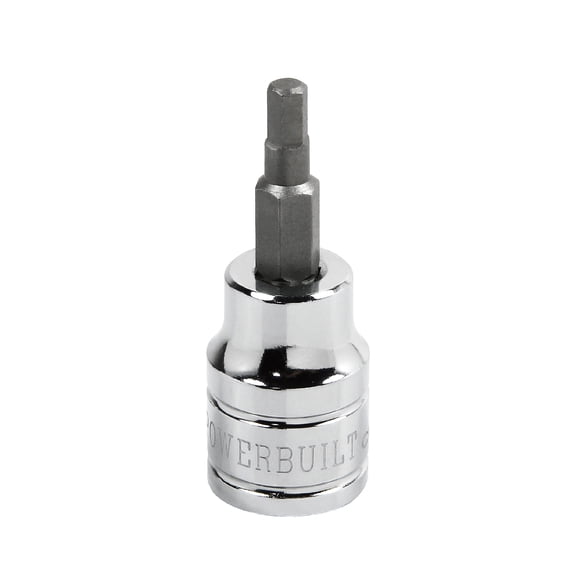 Powerbuilt 3/8 Inch Drive x 4 MM Hex Bit Socket - 648418