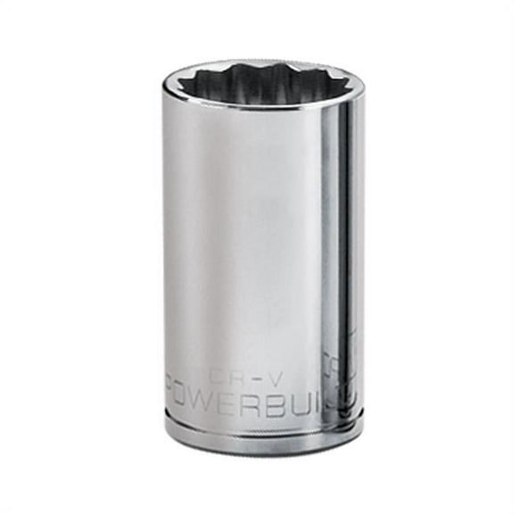 Powerbuilt 3/8 in. Drive x 7/8 in. 12 Point Metric Deep Well Socket - 940052