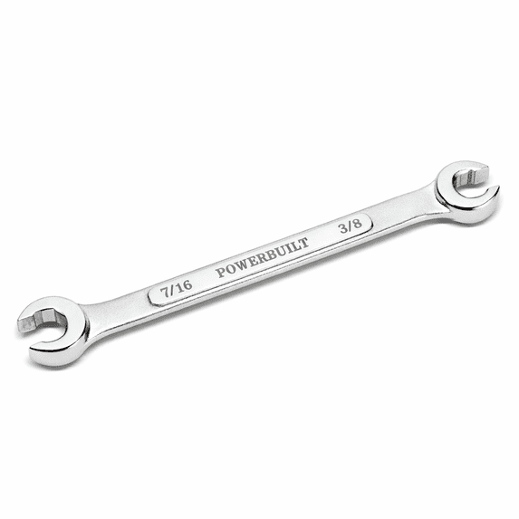 Powerbuilt 3/8 x 7/16 Inch SAE Flare Nut Wrench - 640085