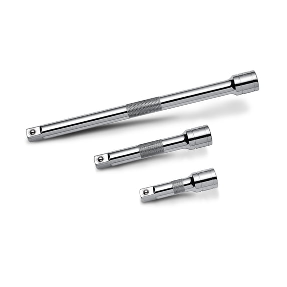 Powerbuilt 3 Pc. 1/4 in. Drive Extension Bar Set, 2 in., 3 in., and 6 in.