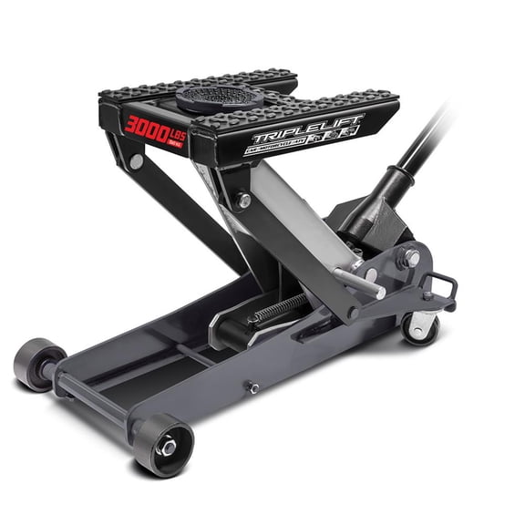 Powerbuilt 3000 Lb ( 1.5 Ton) Triple Lift Garage Jack - 620622E