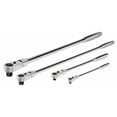 thumbnail image 1 of Powerbuilt 4 Piece 72 Tooth Pro Tech Long Reach Flex Head Ratchet Set with Contour Handles - 240238, 1 of 7