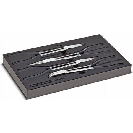 Powerbuilt 4 Piece Pro Tech Long Reach Pliers Set - 949024
