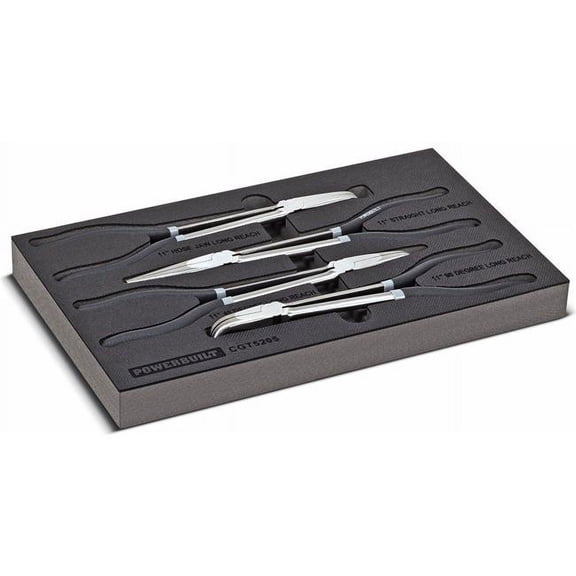 Powerbuilt 4Pc 11in Long Reach Pliers Kit - 949024