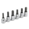 thumbnail image 1 of Powerbuilt 6 Piece 3/8 iInch Drive SAE and Metric Hex Bit Socket Set - 640052, 1 of 5