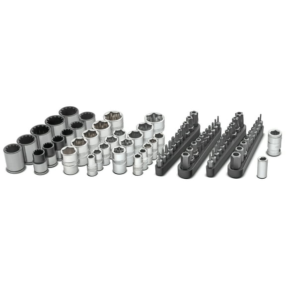 Powerbuilt 81 Piece Solutions Socket and Bit Set for Specialty and Damaged Fasteners - 642568