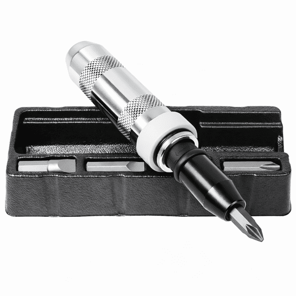 Powerbuilt 1/2 Inch Drive Impact Driver with Steel Bits - 648002