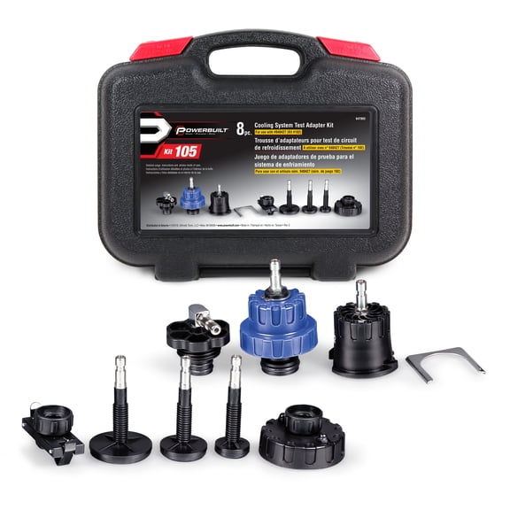 Powerbuilt 8 Pc. Cooling System Tester Expanded Kit For 940427