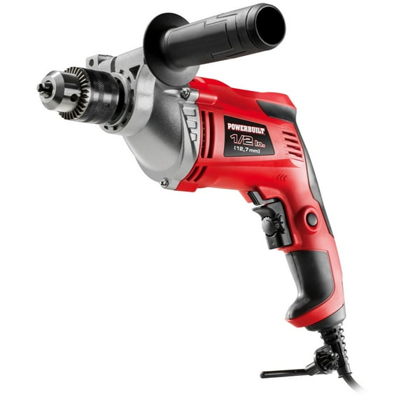 Powerbuilt 8 Piece 1/2 Inch 7A Hammer Drill Kit - 941401P1