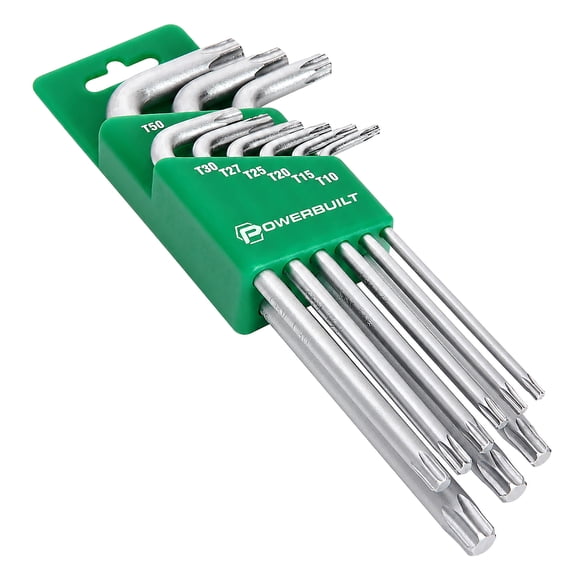 Powerbuilt 9 Piece Long Arm Torx Key Wrench Set - 941203