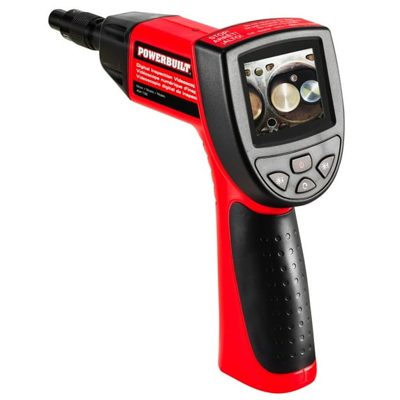 Powerbuilt Digital Borescope Inspection Camera, UV LED 2.3-In. Color LCD, 941199