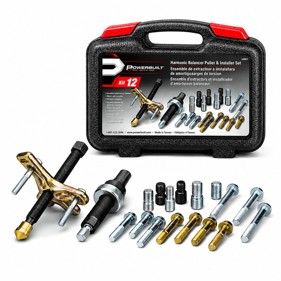 Powerbuilt Harmonic Balancer Puller and Installer Set - 648637
