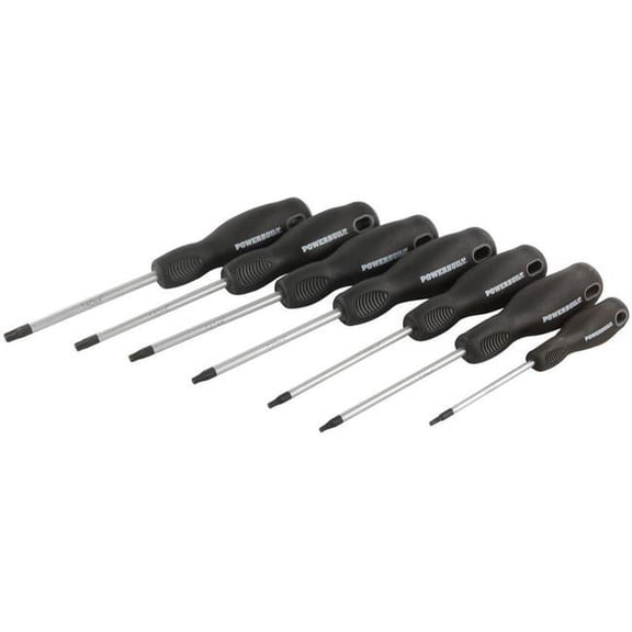 Powerbuilt Pro Tech 7 Piece Torx Screwdriver Set, Professional Injection Handles