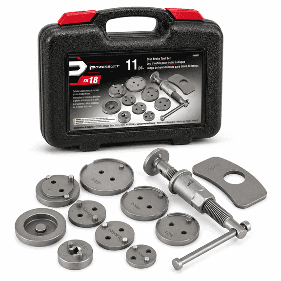 Powerbuilt Rear Disc Brake Adjust Tools Kit - 648601