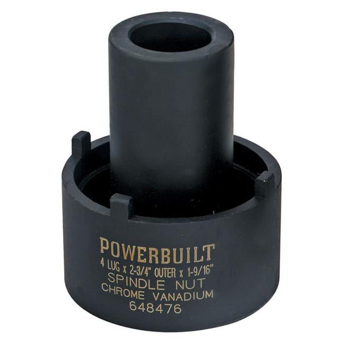Powerbuilt Spindle Nut Socket 4 Lugs For Ford Vehicles