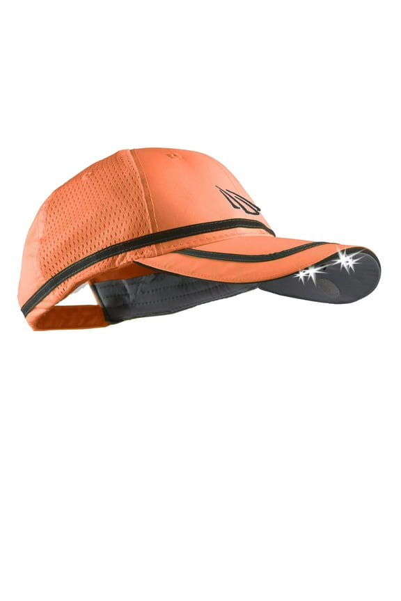 Powercap 2510 Hi-Vis Blaze Orange Safety Hat-with LED lights