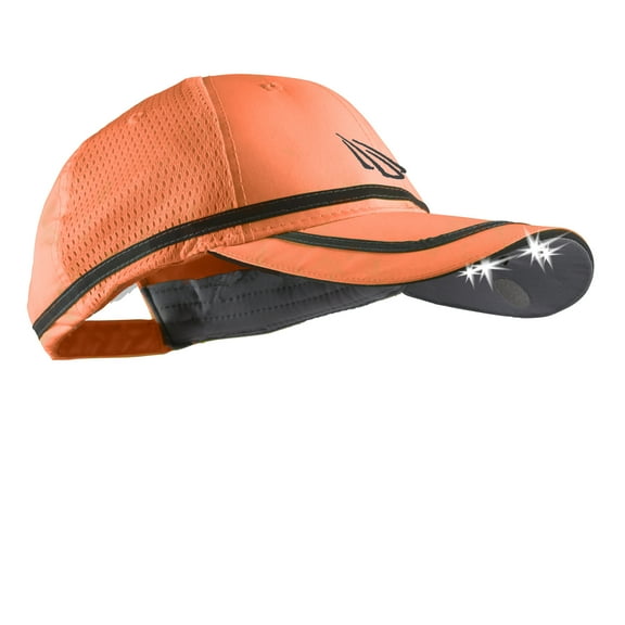Powercap 2510 Hi-Vis Blaze Orange Safety Hat-with LED lights