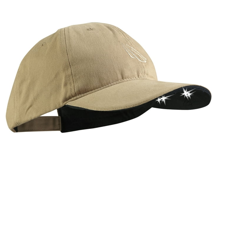 Powercap 2510 Structured Cotton Hat with LED lights, Khaki - Main Image
