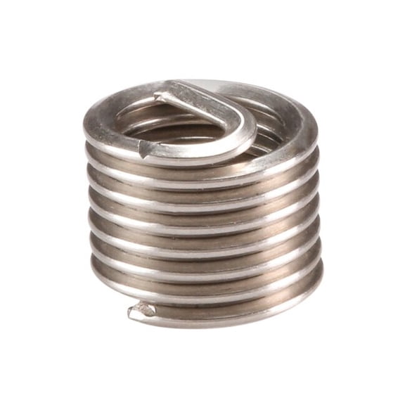 Tanged Helical Insert, Free-Running, M6-1.00 Thrd Sz, 18-8 Stainless Steel, 10 PK