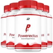 Powerectus for Men Capsules   Power Rectus Overall Health and Energy, Official Formula, Powerectus, All Natural Support Formula, 5 Pack, 300 Capsules
