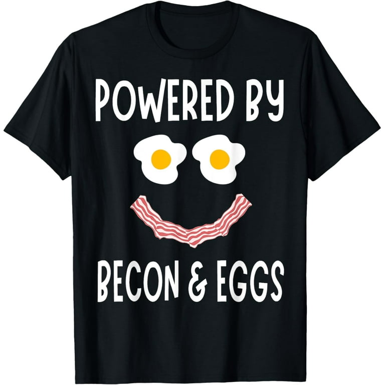 Powered by bacon shirt discount