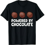 BODENSEE Powered By Chocolate Funny Chocolate T-Shirt