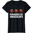 thumbnail image 1 of Powered By Chocolate Funny Chocolate T-Shirt, 1 of 3