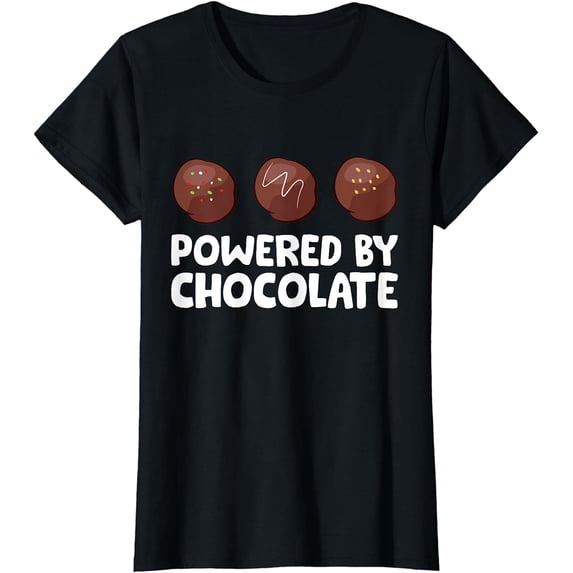 Powered By Chocolate Funny Chocolate T-Shirt