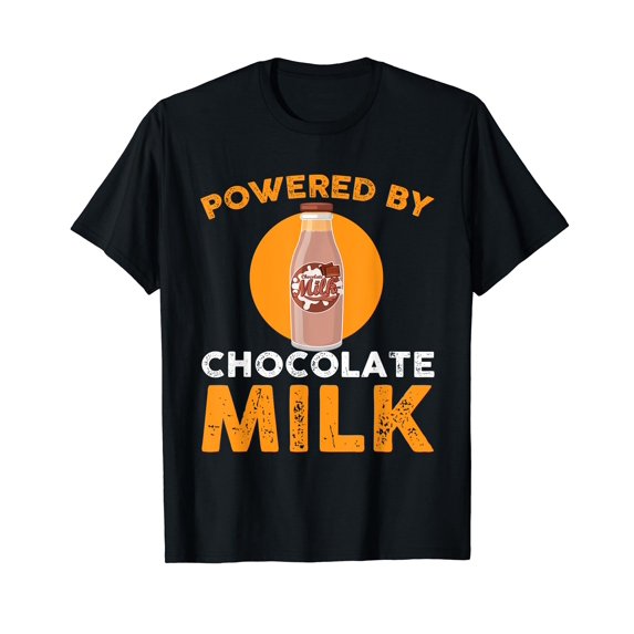 Powered By Chocolate Milk Bottle Costume T-Shirt