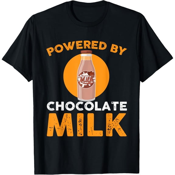Powered By Chocolate Milk Bottle Costume T-Shirt
