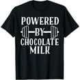 thumbnail image 1 of Powered By Chocolate Milk T-Shirt100% cotton short-sleeved shirt for both men and women, 1 of 6