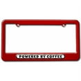 thumbnail image 1 of Powered By Coffee License Plate Tag Frame, Multiple Colors, 1 of 1