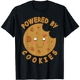 thumbnail image 1 of Powered By Cookies Lover Funny Baking Treats Baker T-Shirt, 1 of 3