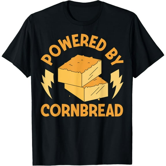 Powered By Cornbread Food Thanksgiving Cornbread T-Shirt