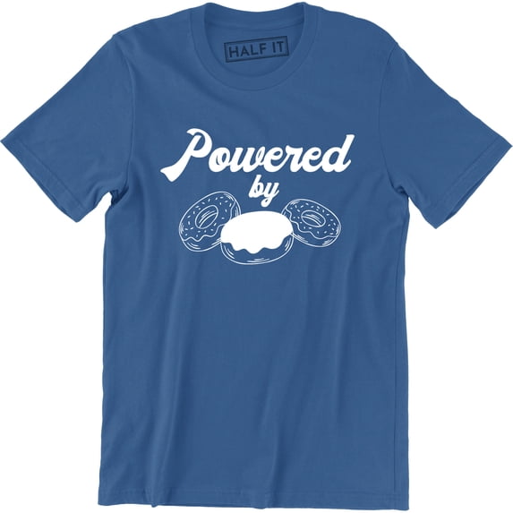 Powered By Donut Addict Owl For Donut Lover Men's Gift T-Shirt