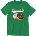 thumbnail image 1 of Powered By Donut Addict Owl For Donut Lover Men's Gift Tee Shirt, 1 of 4