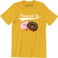 thumbnail image 1 of Powered By Donut Addict Owl For Donut Lover Men's Gift Tee Shirt, 1 of 4