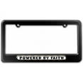 thumbnail image 1 of Powered By Faith License Plate Tag Frame, Multiple Colors, 1 of 1