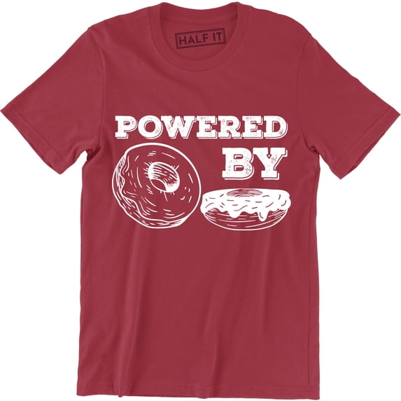 Powered By Funny Vegan Vegetarian Food Men's T-Shirt