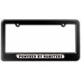 thumbnail image 1 of Powered By Hamsters License Plate Tag Frame, Multiple Colors, 1 of 1