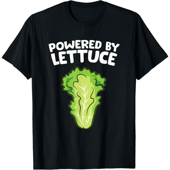 Powered By Lettuce Funny Lettuce T-Shirt
