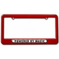 thumbnail image 1 of Powered By Music License Plate Tag Frame, Multiple Colors, 1 of 1