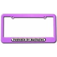 thumbnail image 1 of Powered By Mustache License Plate Tag Frame, Multiple Colors, 1 of 1